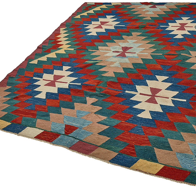 Alfombra Kilim Turca Tejida a Mano - K0092487