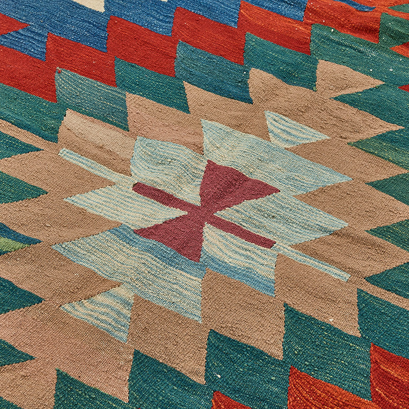 Alfombra Kilim Turca Tejida a Mano - K0092487