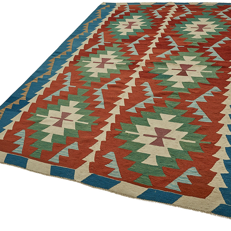 Turkish Handwoven Kilim Rug - K0092488