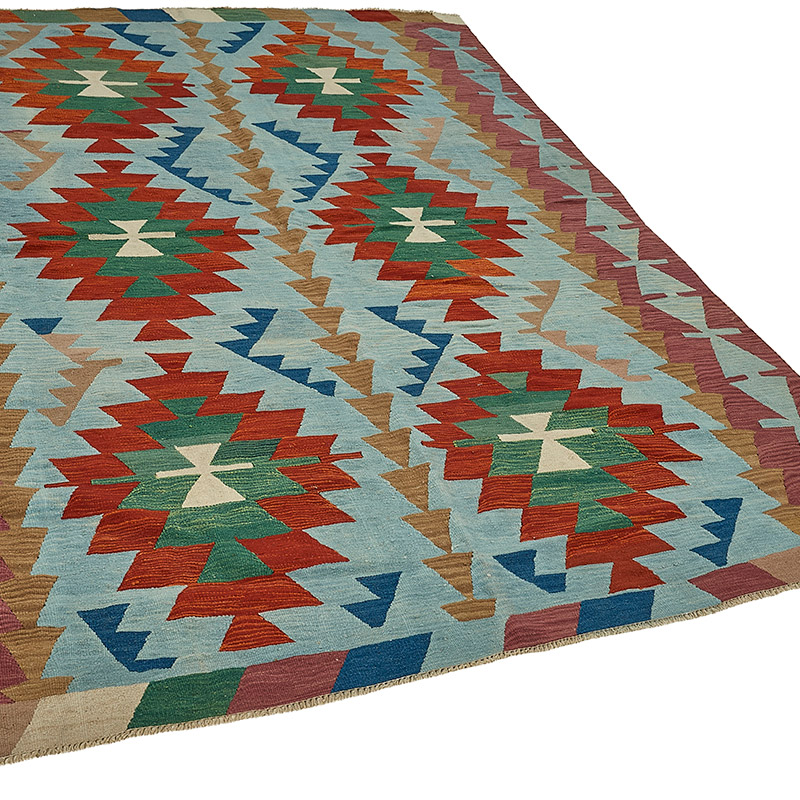 Turkish Handwoven Kilim Rug - K0092496