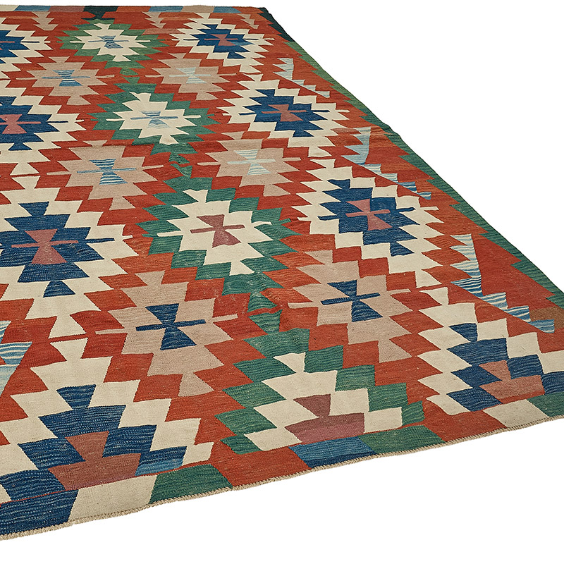 Turkish Handwoven Kilim Rug - K0092499
