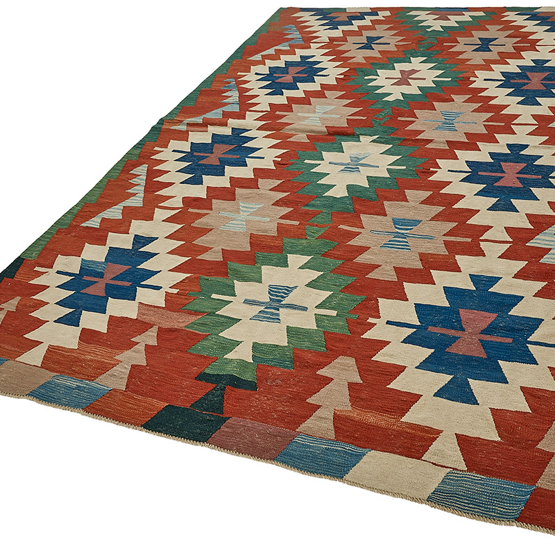 Turkish Handwoven Kilim Rug - K0092499