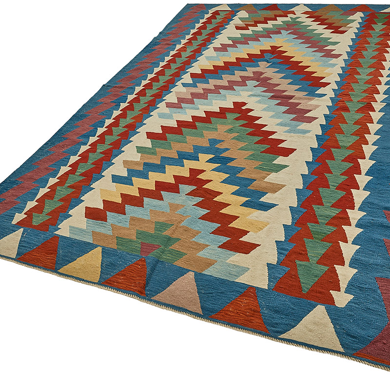 Alfombra Kilim Turca Tejida a Mano - K0092500
