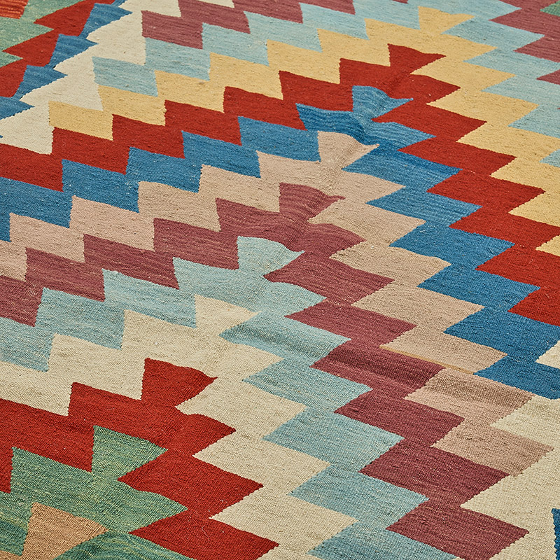 Alfombra Kilim Turca Tejida a Mano - K0092500