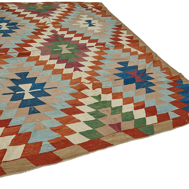 Turkish Handwoven Kilim Rug - K0092501
