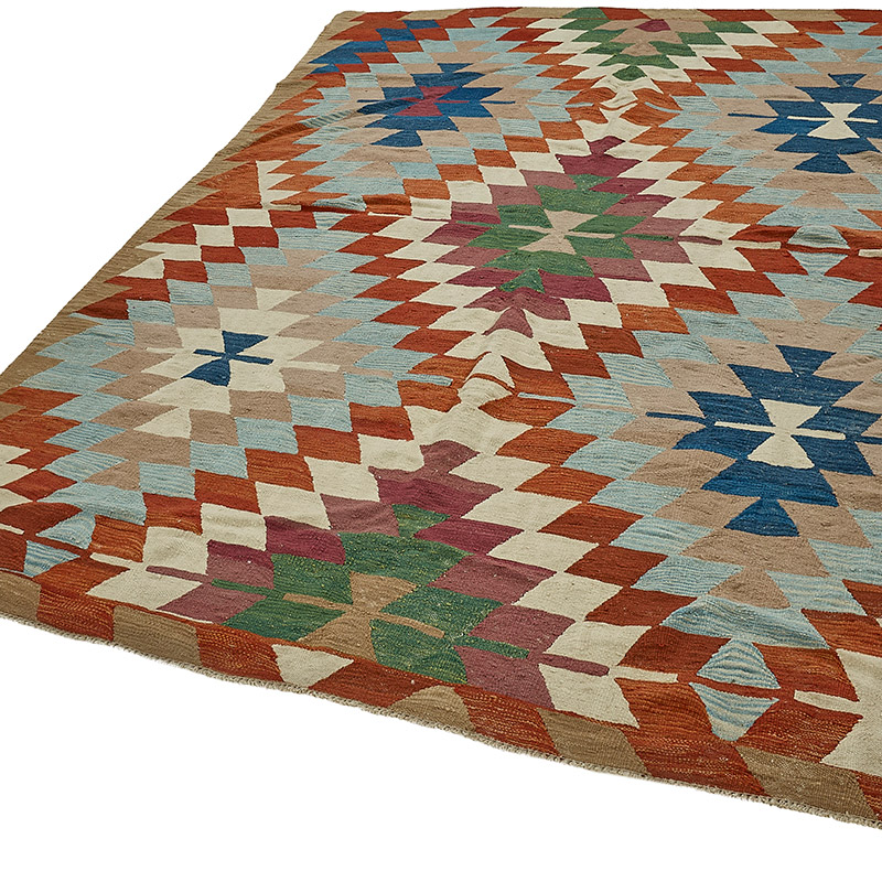 Turkish Handwoven Kilim Rug - K0092501