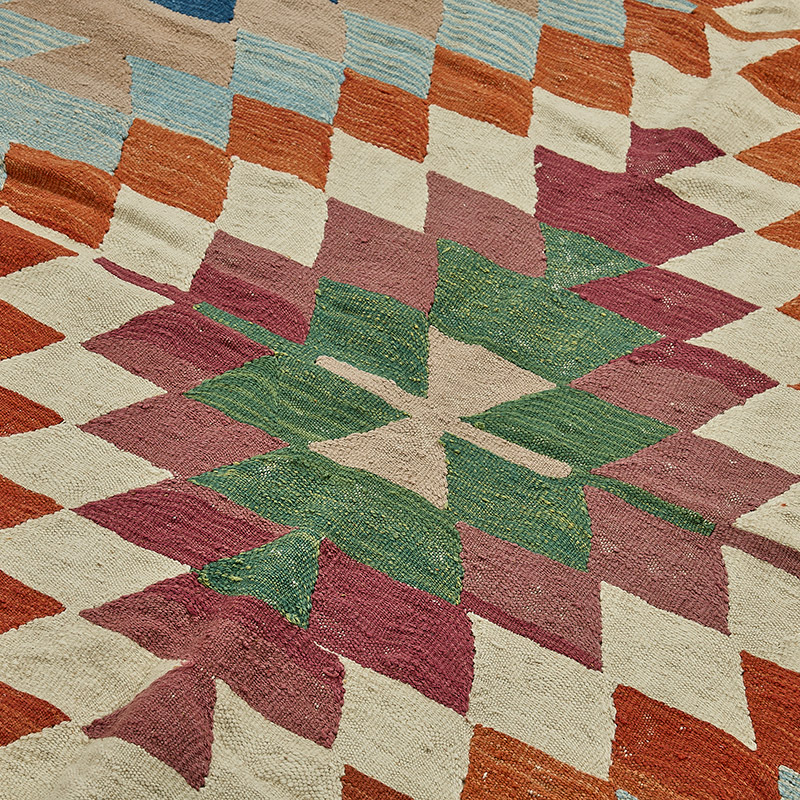 Turkish Handwoven Kilim Rug - K0092501