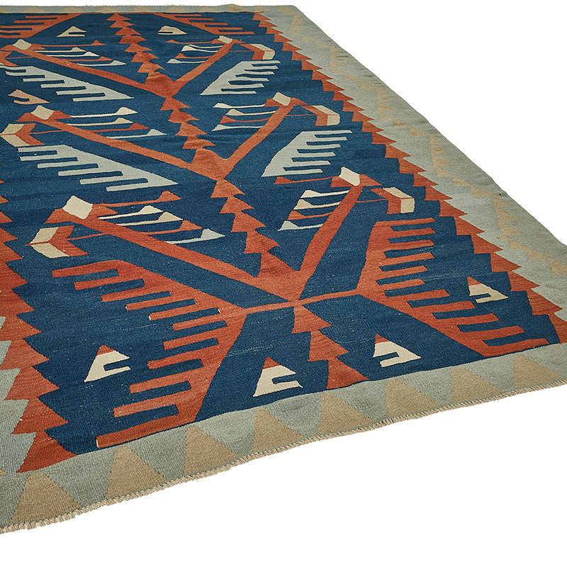 Turkish Handwoven Kilim Rug - K0092506
