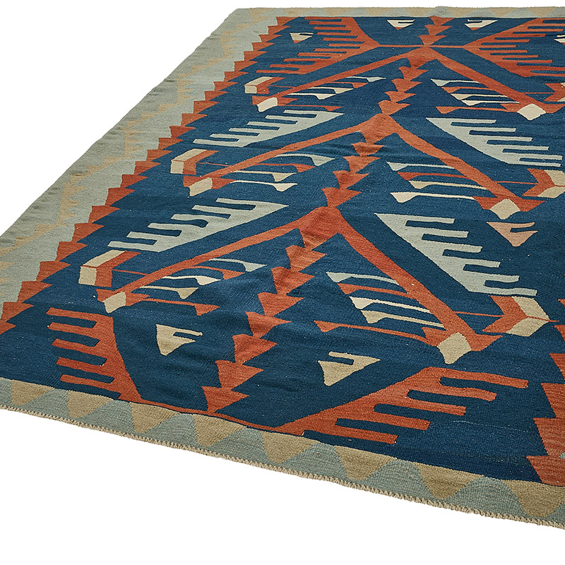 Turkish Handwoven Kilim Rug - K0092506