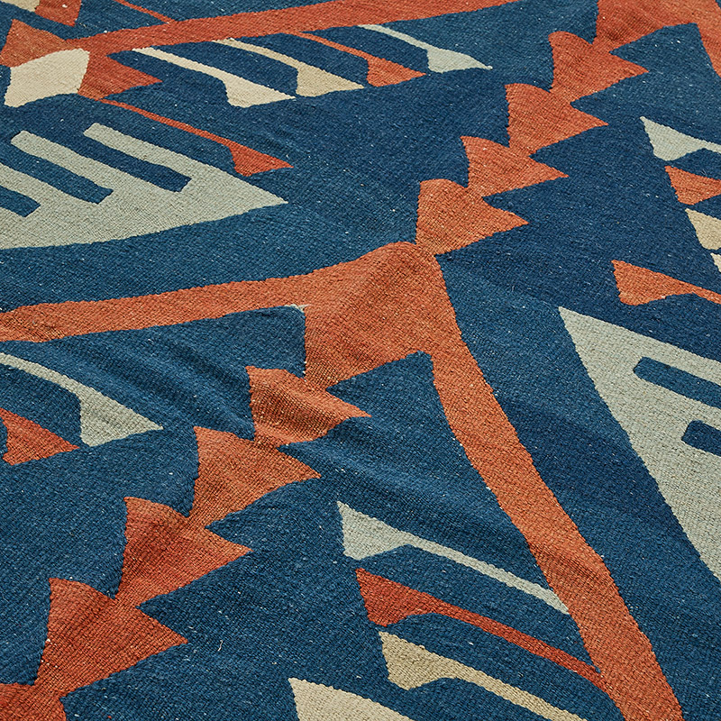 Turkish Handwoven Kilim Rug - K0092506
