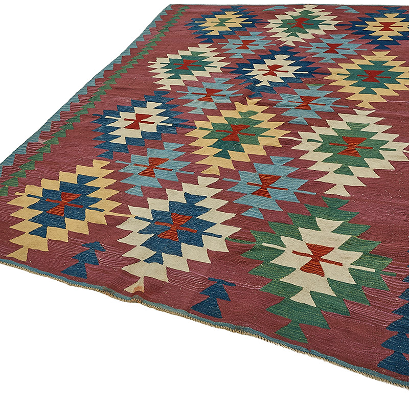Turkish Handwoven Kilim Rug - K0092507