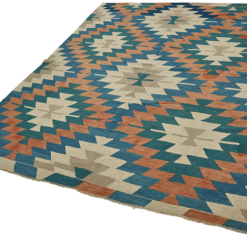 Turkish Handwoven Kilim Rug - K0092509