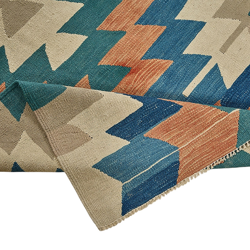 Turkish Handwoven Kilim Rug - K0092509