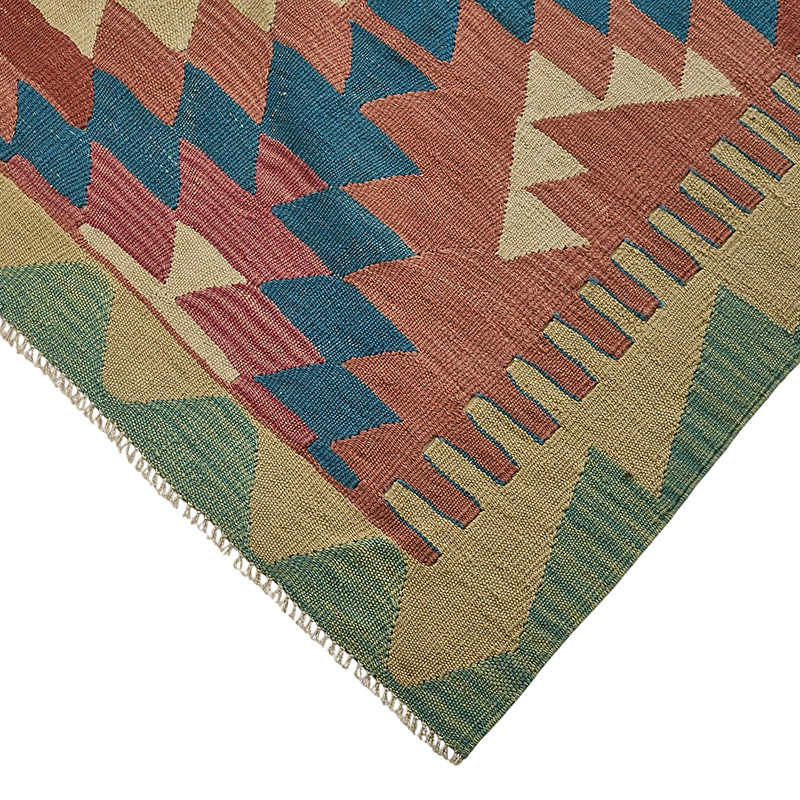 Alfombra Kilim Turca Tejida a Mano - K0092510