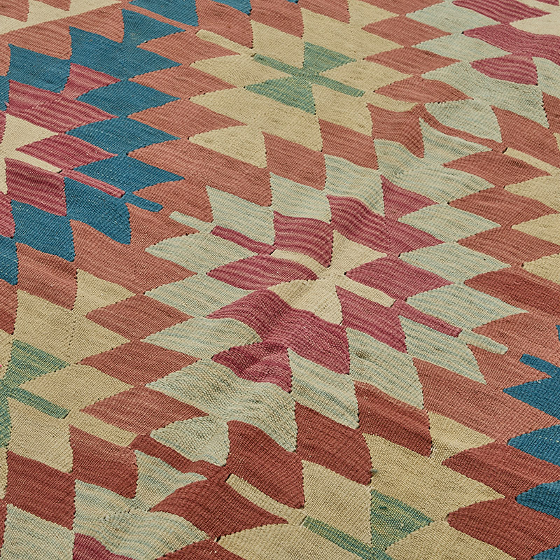 Alfombra Kilim Turca Tejida a Mano - K0092510