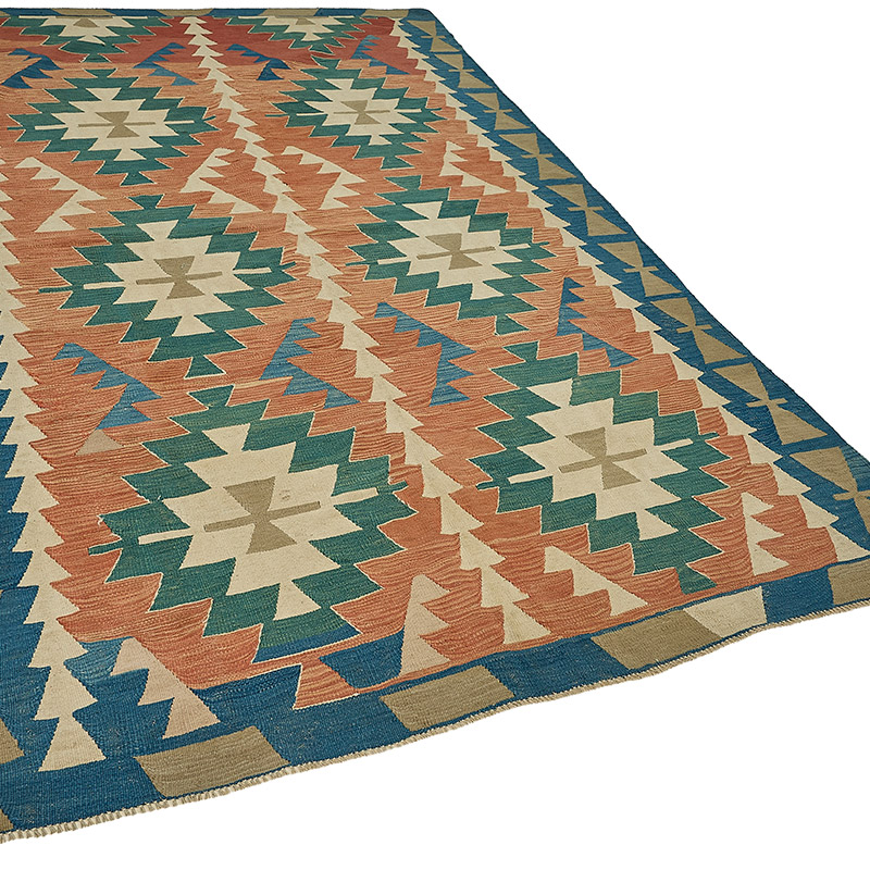 Turkish Handwoven Kilim Rug - K0092514