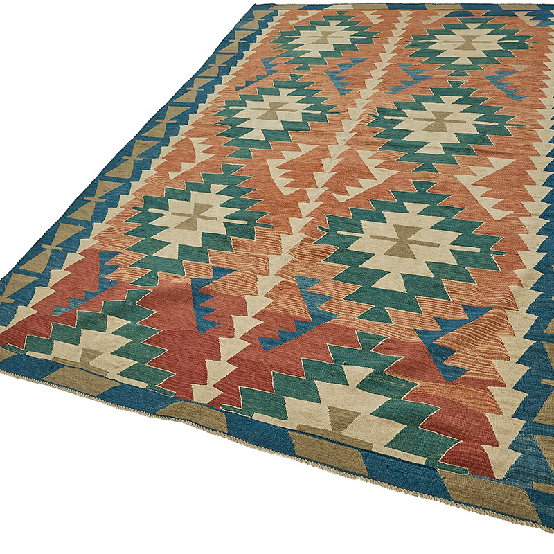 Turkish Handwoven Kilim Rug - K0092514