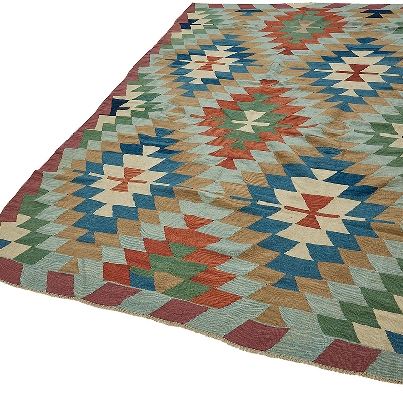 Turkish Handwoven Kilim Rug - K0092521