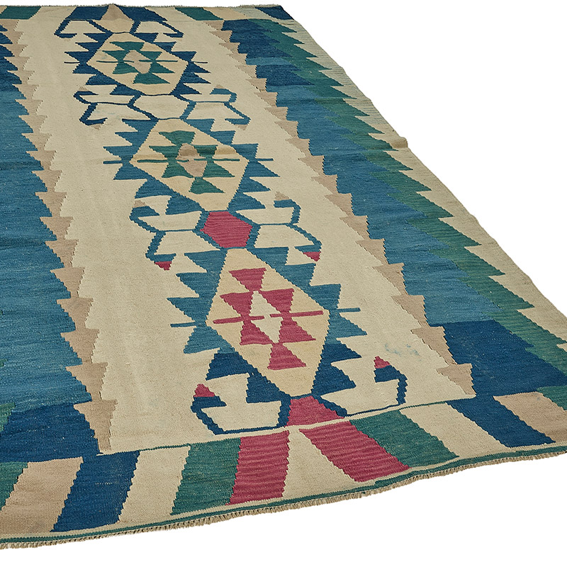 Turkish Handwoven Kilim Rug - K0092523