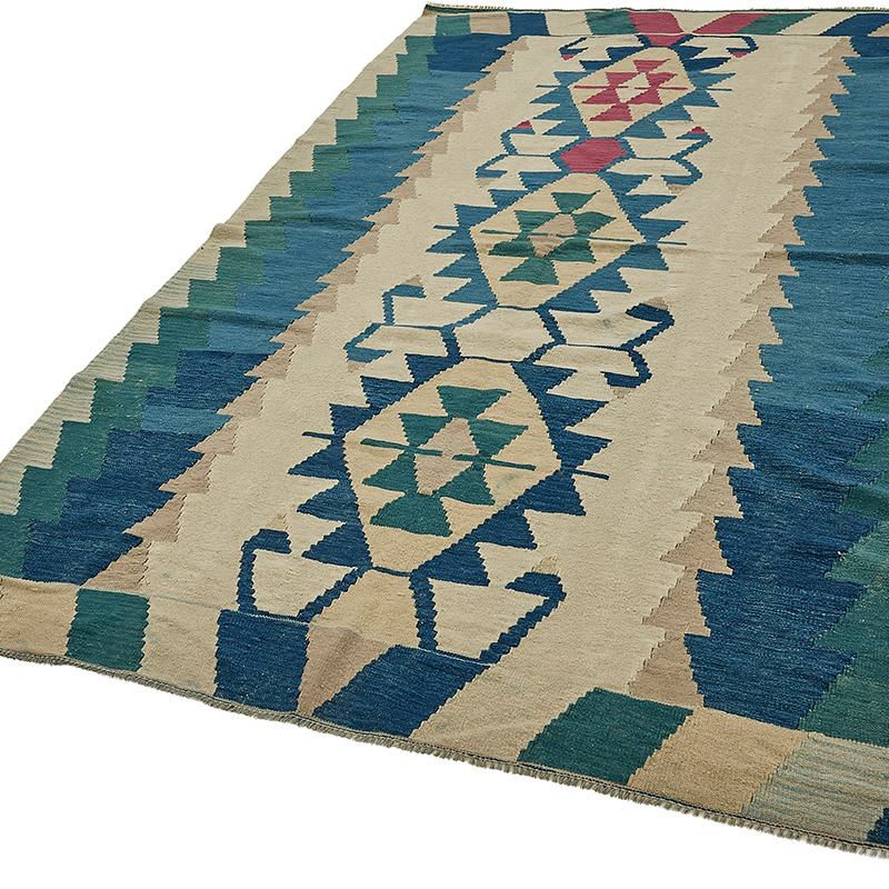 Turkish Handwoven Kilim Rug - K0092523