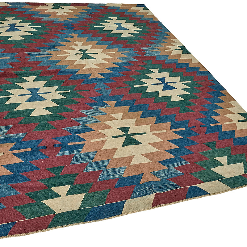 Turkish Handwoven Kilim Rug - K0092525