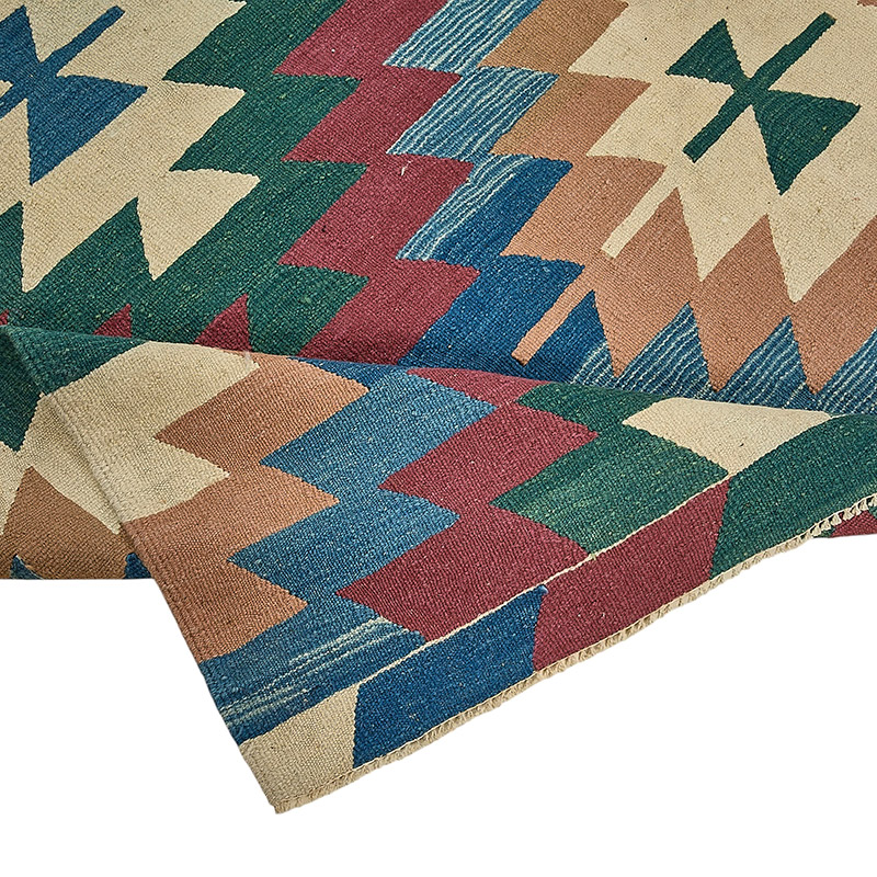 Turkish Handwoven Kilim Rug - K0092525