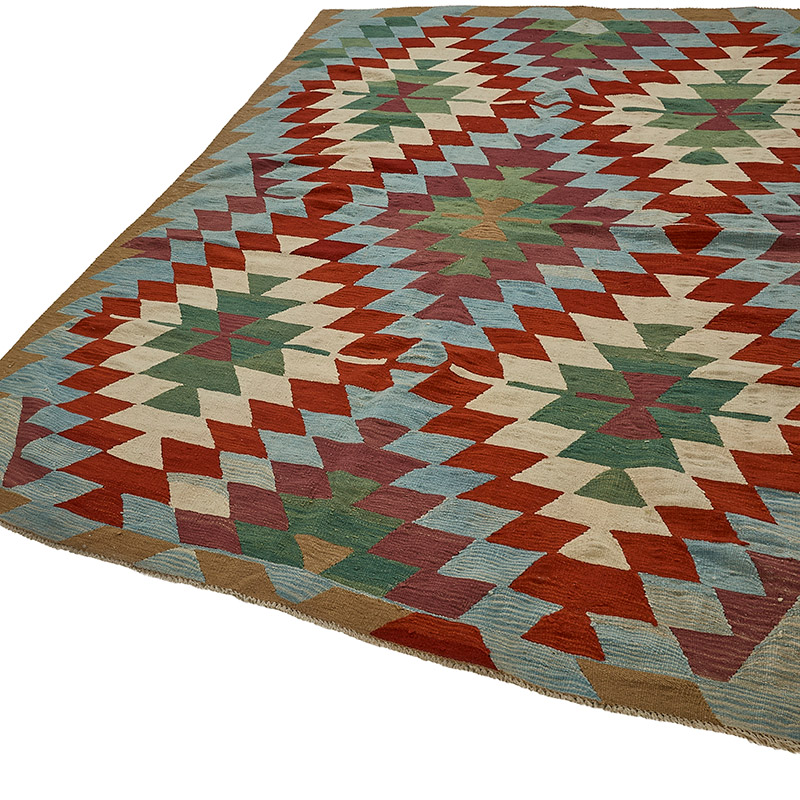 Turkish Handwoven Kilim Rug - K0092535