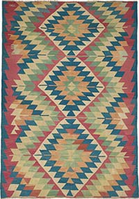 Turkish Handwoven Kilim Rug