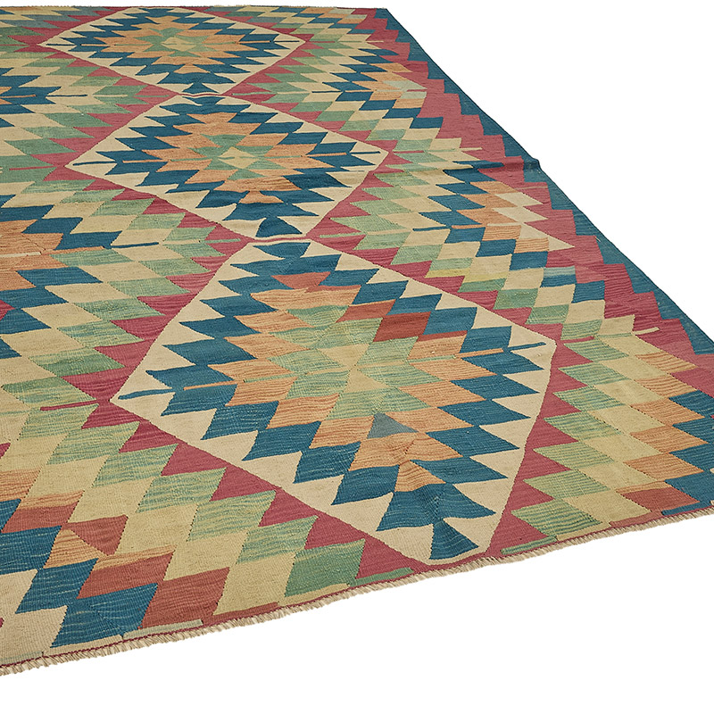 Alfombra Kilim Turca Tejida a Mano - K0092537