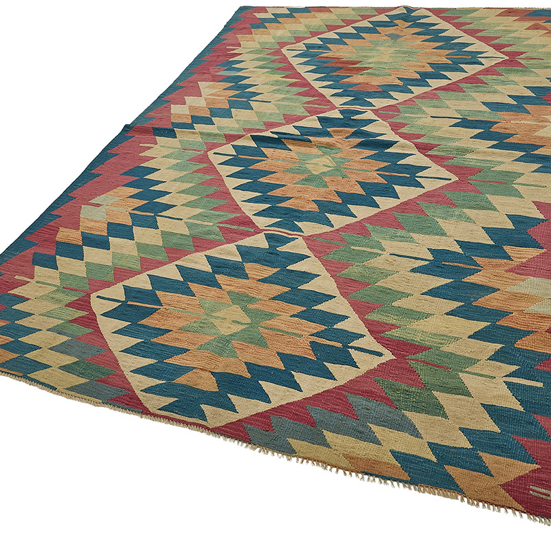 Alfombra Kilim Turca Tejida a Mano - K0092537