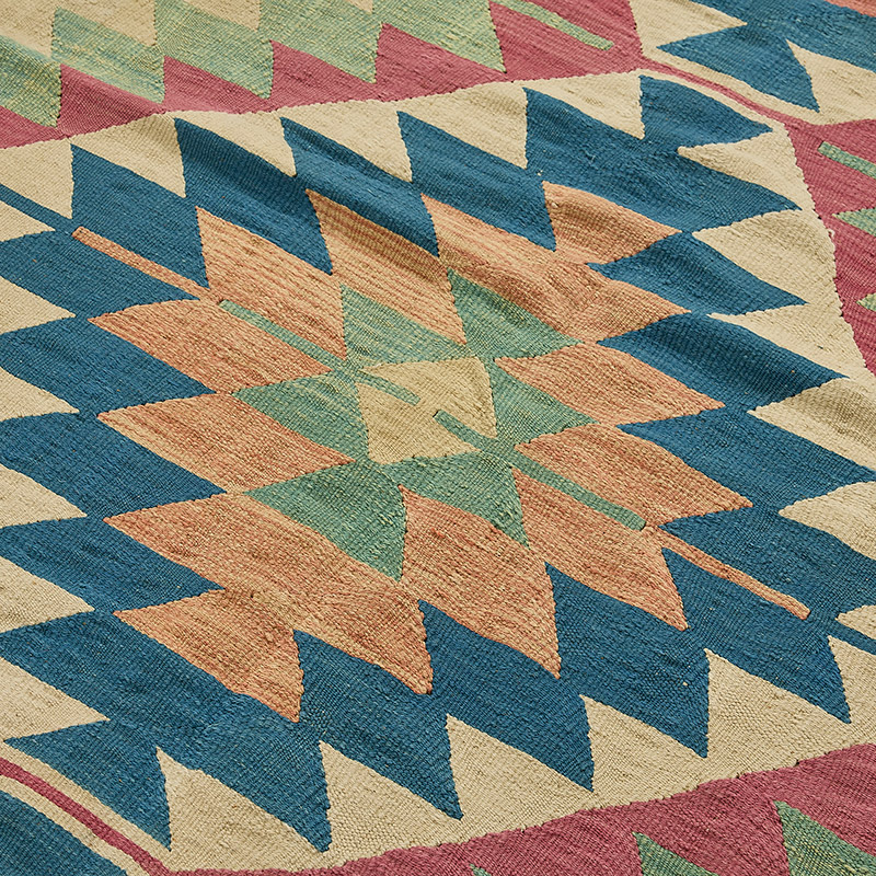 Alfombra Kilim Turca Tejida a Mano - K0092537
