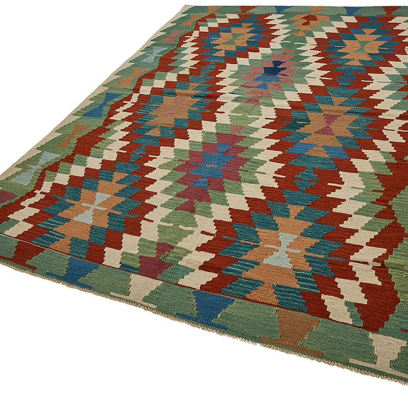 Turkish Handwoven Kilim Rug - K0092538