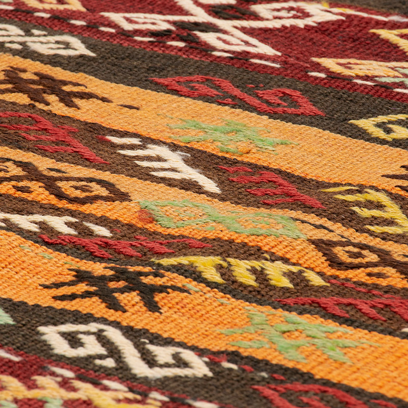 Vintage Anatolian Kilim Rug - 6' 5" x 8' 8" (77" x 104") - K0092544