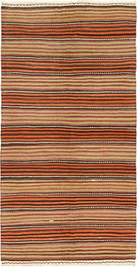 Vintage Konya Kilim Rug - 4' 5" x 8' 10" (53" x 106")