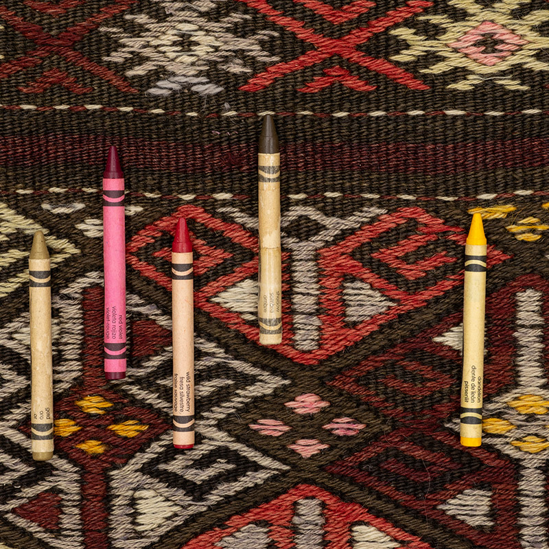 Vintage Turkish Kilim Rug - 6' 7" x 11' 7" (79" x 139") - K0092550