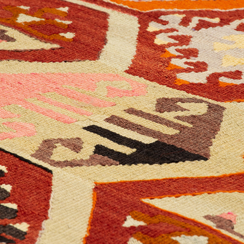 Vintage Adana Kilim Rug - 6' 1" x 10' 3" (73" x 123") - K0092555