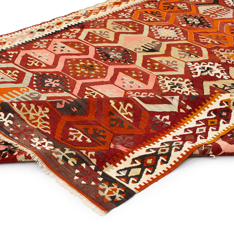 Vintage Adana Kilim Rug - 6' 1" x 10' 3" (73" x 123") - K0092555