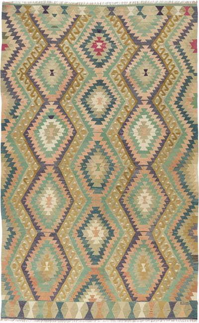 Vintage Esme Kilim Rug - 6' 5" x 10' 2" (77" x 122")