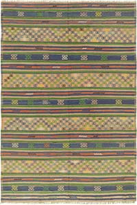 Vintage Oushak Kilim Rug - 5' 11" x 8' 10" (71" x 106")