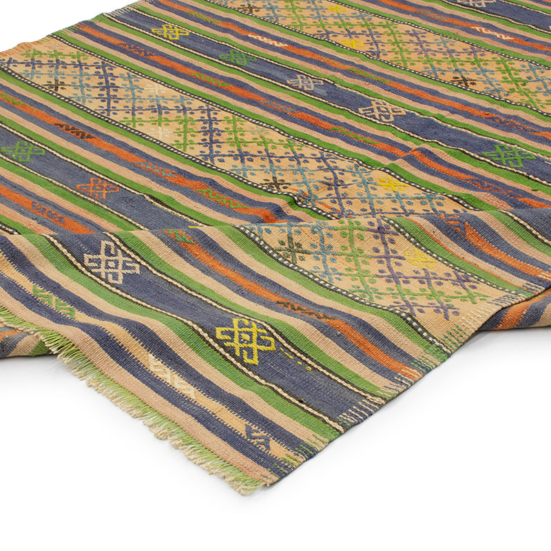 Vintage Oushak Kilim Rug - 5' 11" x 8' 10" (71" x 106") - K0092562