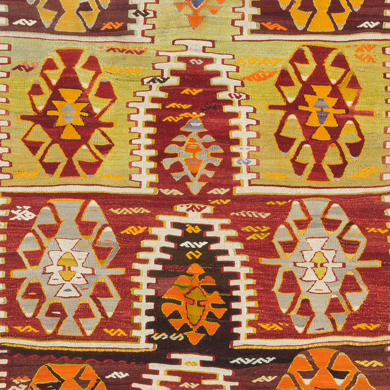 Alfombra Konya Kilim Vintage - 130 cm x 167 cm - K0092569