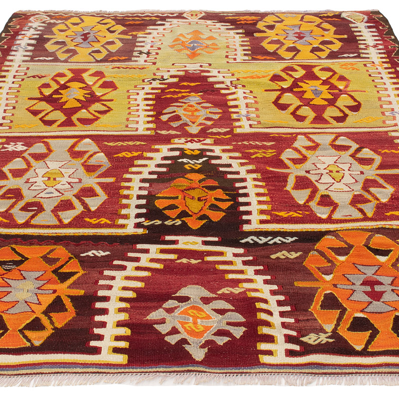 Alfombra Konya Kilim Vintage - 130 cm x 167 cm - K0092569