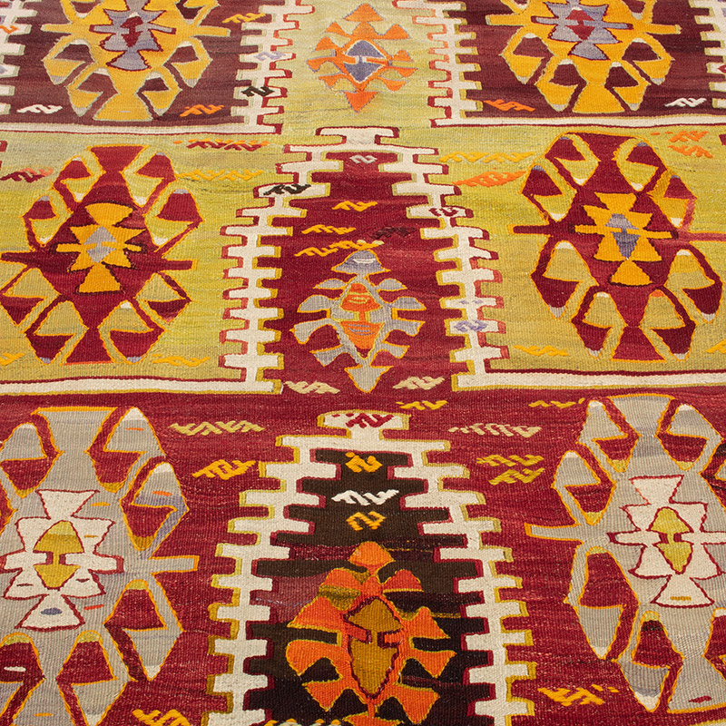 Alfombra Konya Kilim Vintage - 130 cm x 167 cm - K0092569