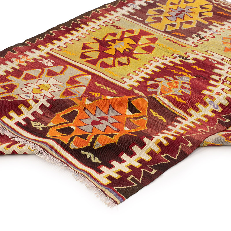 Alfombra Konya Kilim Vintage - 130 cm x 167 cm - K0092569