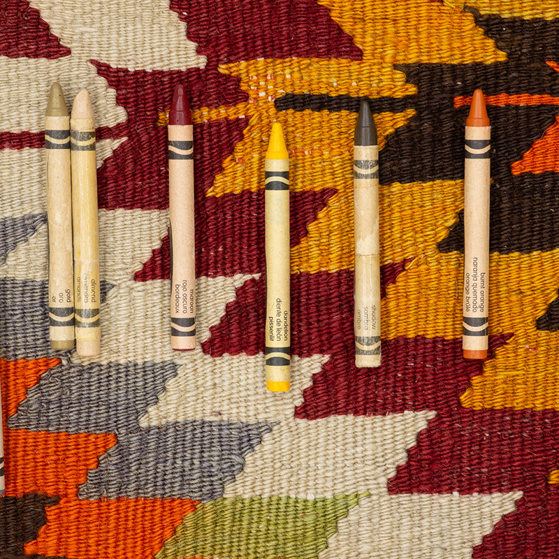 Vintage Afyon Kilim Rug - 3' 3" x 3' 7" (39" x 43") - K0092570