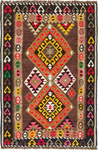 Vintage Kars Kilim Rug - 2' 11" x 4' 3" (35" x 51")