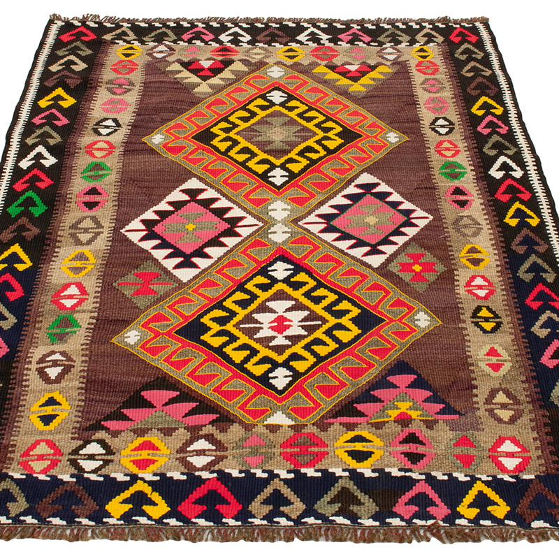 Vintage Kars Kilim Rug - 2' 11" x 4' 3" (35" x 51") - K0092571