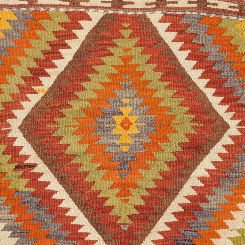 Vintage Antalya Kilim Rug - 2' 11" x 3' 2" (35" x 38") - K0092572