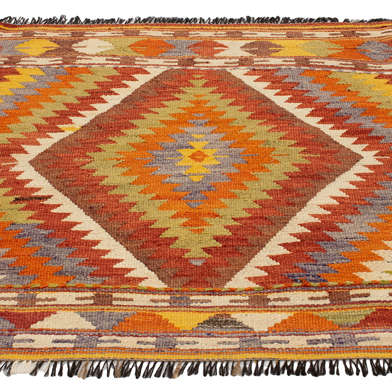 Vintage Antalya Kilim Rug - 2' 11" x 3' 2" (35" x 38") - K0092572