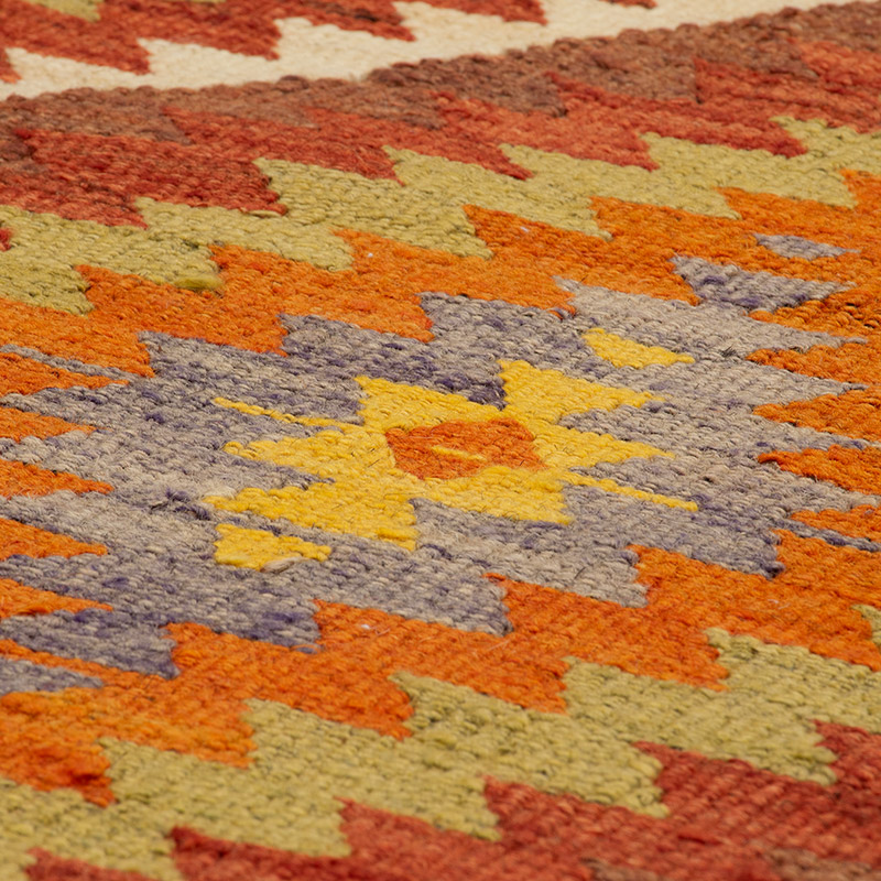 Vintage Antalya Kilim Rug - 2' 11" x 3' 2" (35" x 38") - K0092572